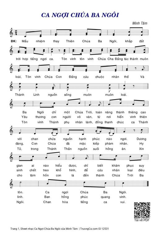 Ca Ngợi Chúa Ba Ngôi