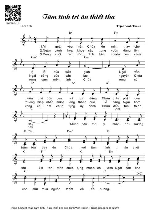 Tâm Tình Tri ân Thiết Tha