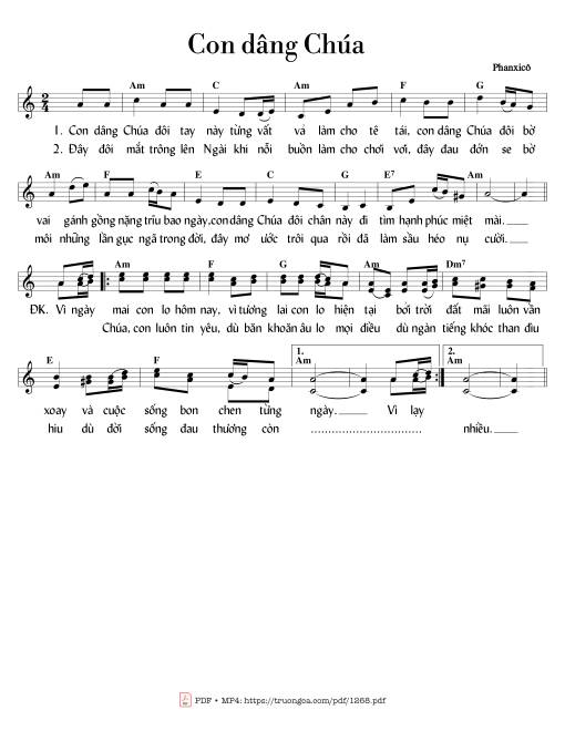 Con dâng Chúa - Phanxicô