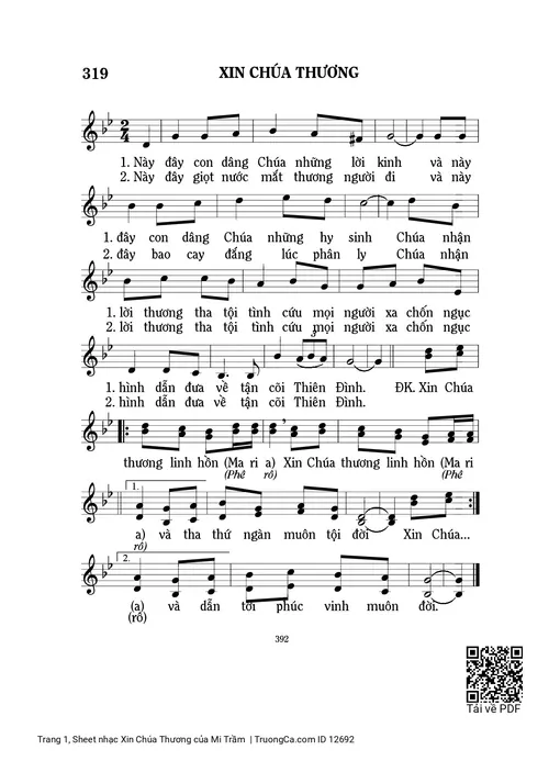 Xin Chúa Thương - Mi Trầm