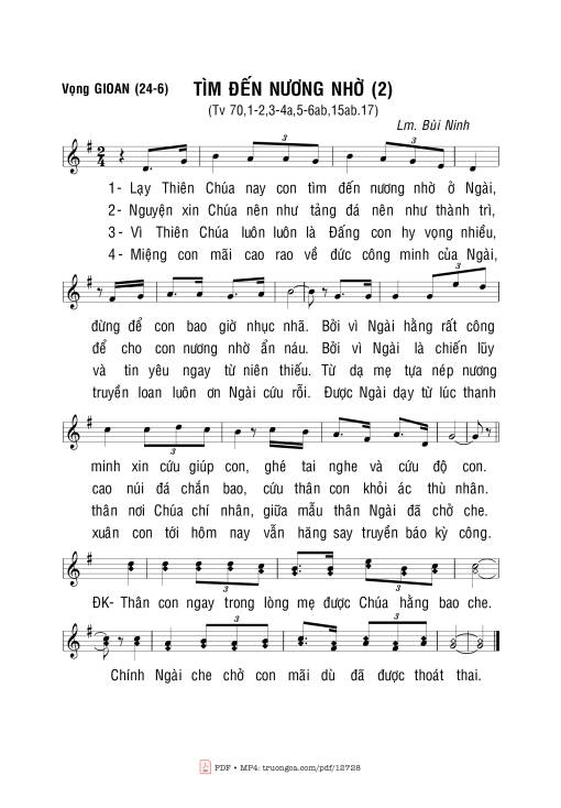 Thánh Vịnh 70, Tìm đến Nương Nhờ (2)