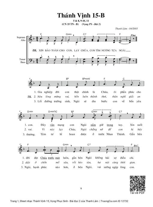 Thánh Vịnh 15, Vọng Phục Sinh - Bài đọc 2