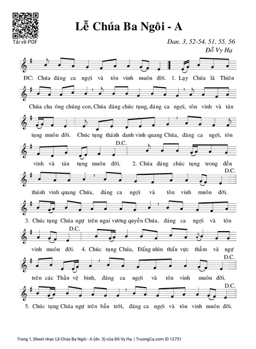 Lễ Chúa Ba Ngôi - A (dn. 3)