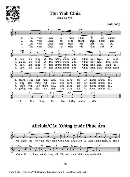 Tôn Vinh Chúa (đn. 3)