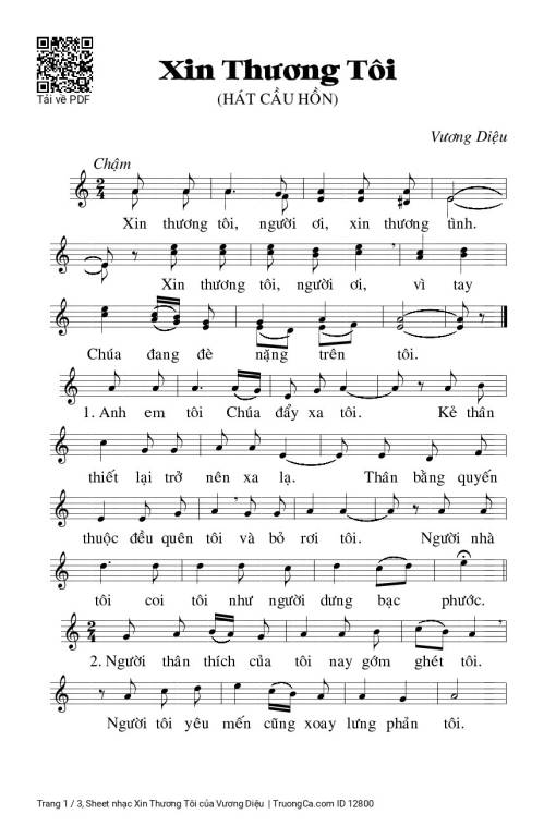 Xin Thương Tôi - Vương Diệu