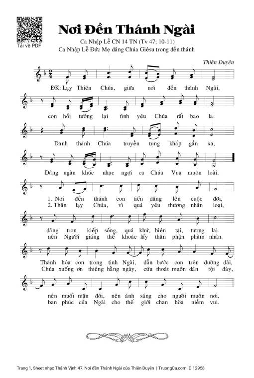 Thánh Vịnh 47, Nơi đền Thánh Ngài