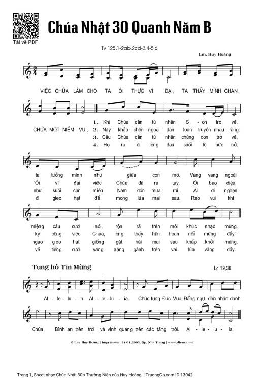 Chúa Nhật 30b Thường Niên