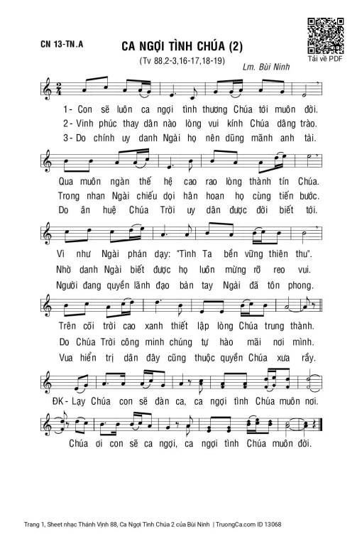 Thánh Vịnh 88, Ca Ngợi Tình Chúa 2