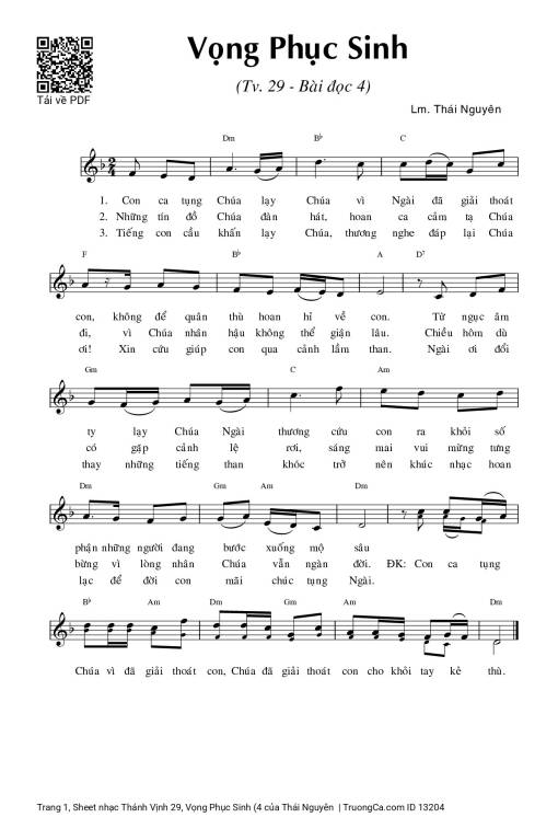 Thánh Vịnh 29, Vọng Phục Sinh