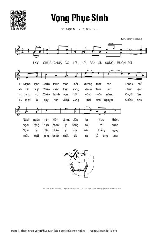 Vọng Phục Sinh (bài đọc 6)