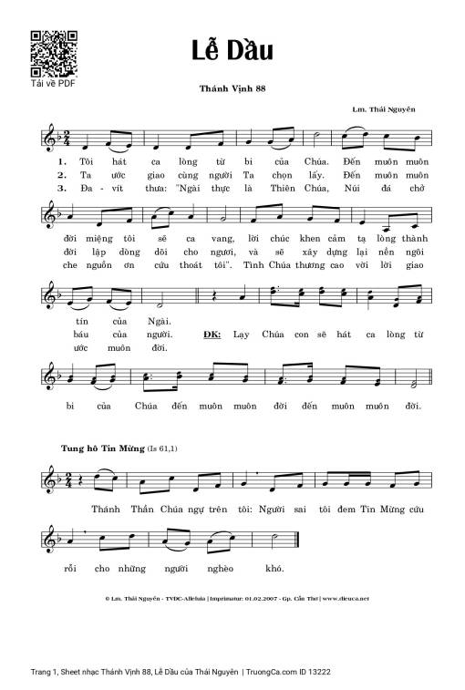 Thánh Vịnh 88, Lễ Dầu