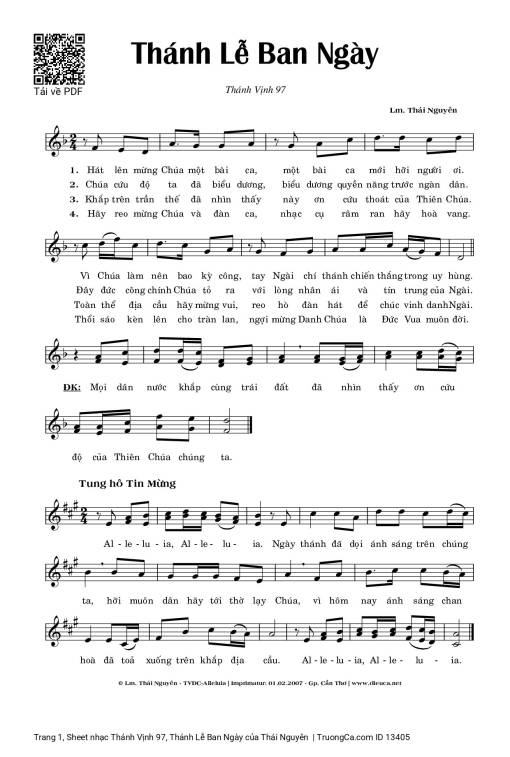 Thánh Vịnh 97, Thánh Lễ Ban Ngày