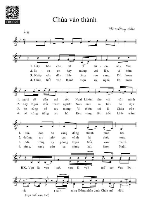 Chúa Vào Thành - Vũ Mộng Thơ & Nguyễn Duy