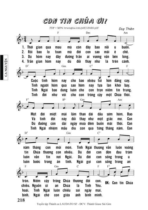 Con Tin Chúa ơi - Duy Thiên