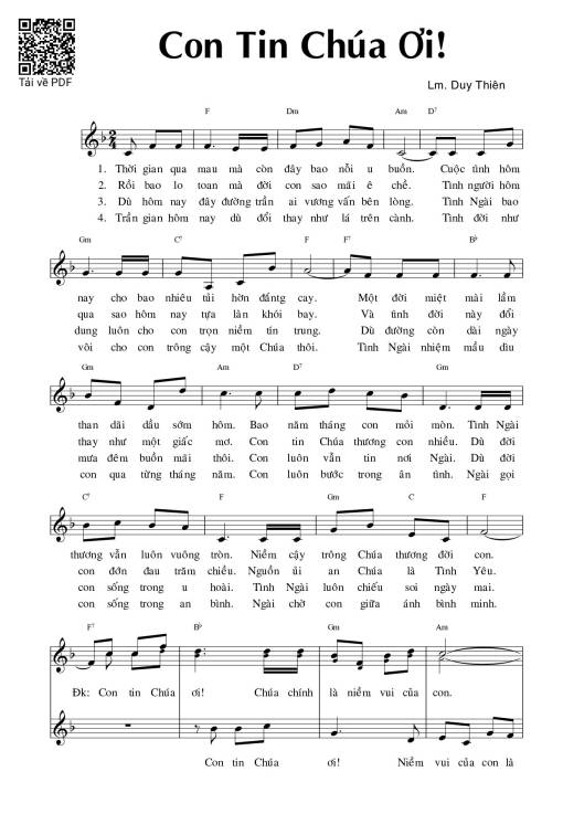 Con tin chúa ơi - Lm. Duy Thiên