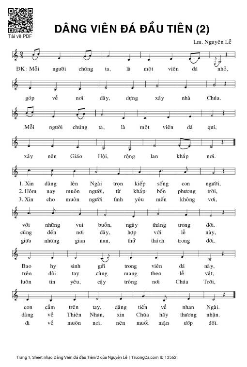 Dâng Viên đá đầu Tiên/2