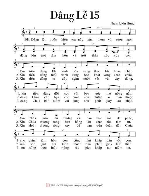 Dâng Lễ 15 - Phạm Liên Hùng