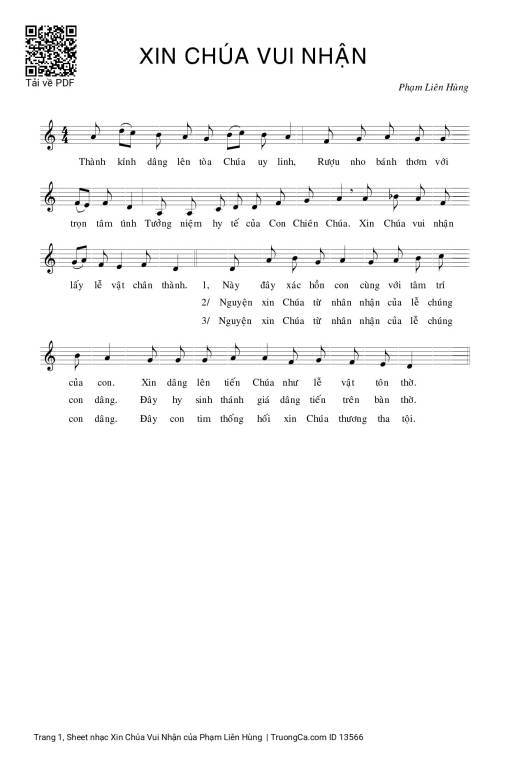 Xin Chúa Vui Nhận