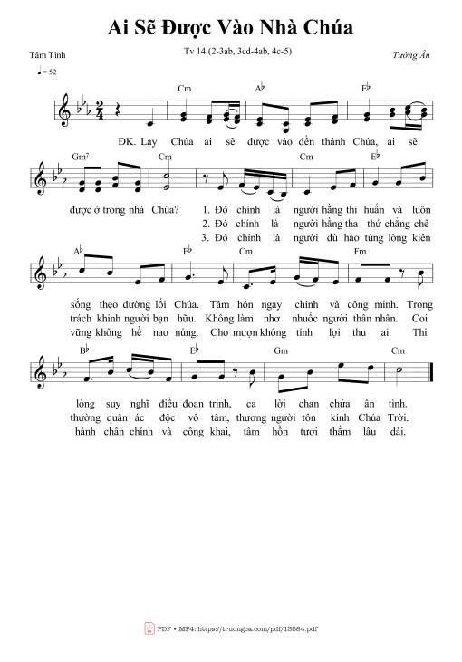 Thánh Vịnh 14, Ai Sẽ được Vào Nhà Chúa