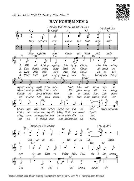 Thánh Vịnh 33, Hãy Nghiệm Xem 2