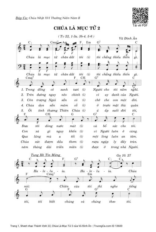 Thánh Vịnh 22, Chúa Là Mục Tử 2