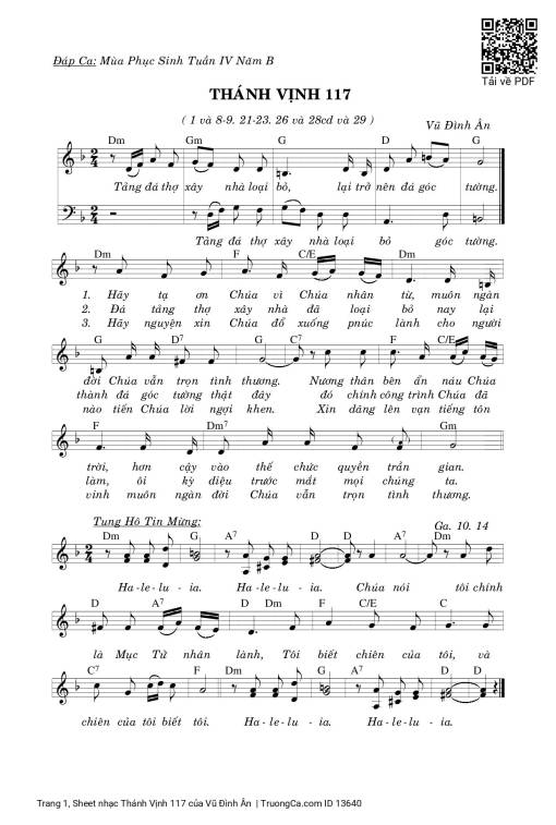 Thánh Vịnh 117 - Vũ Đình Ân