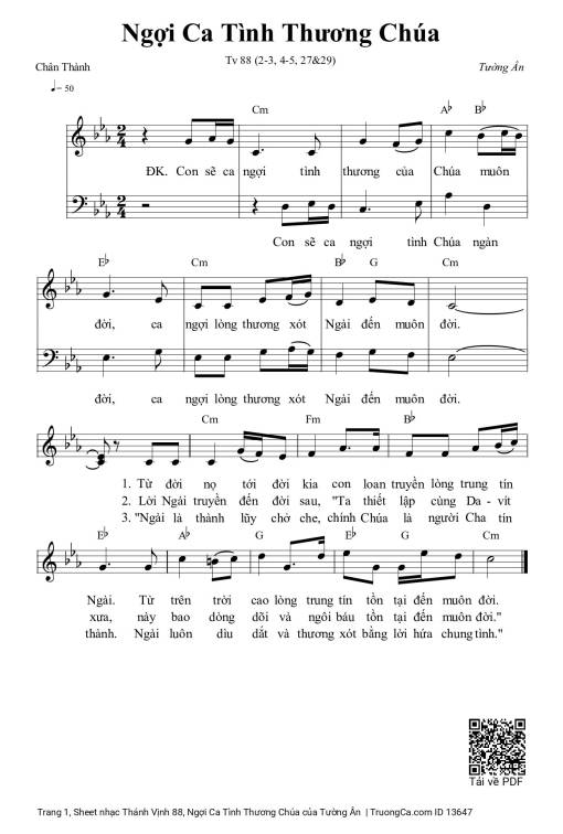 Thánh Vịnh 88, Ngợi Ca Tình Thương Chúa