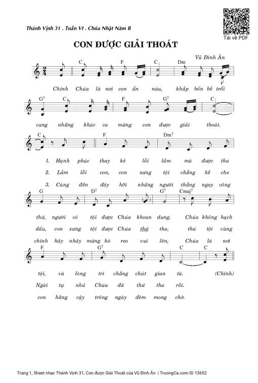 Thánh Vịnh 31, Con được Giải Thoát