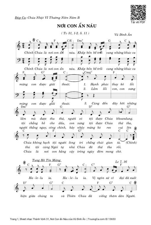 Thánh Vịnh 31, Nơi Con ẩn Náu