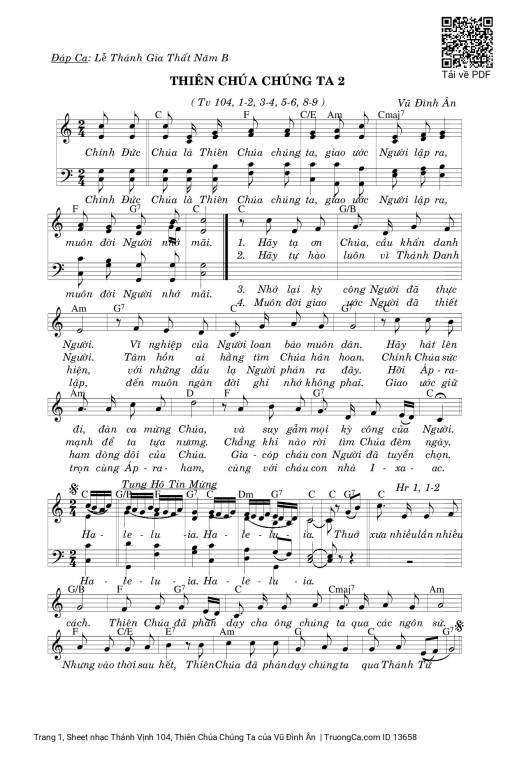 Thánh Vịnh 104, Thiên Chúa Chúng Ta