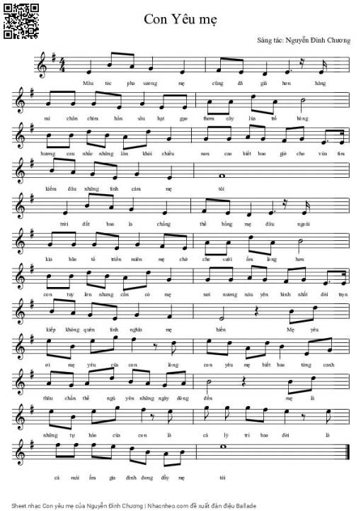 Con yêu mẹ - Nguyễn Đình Chương