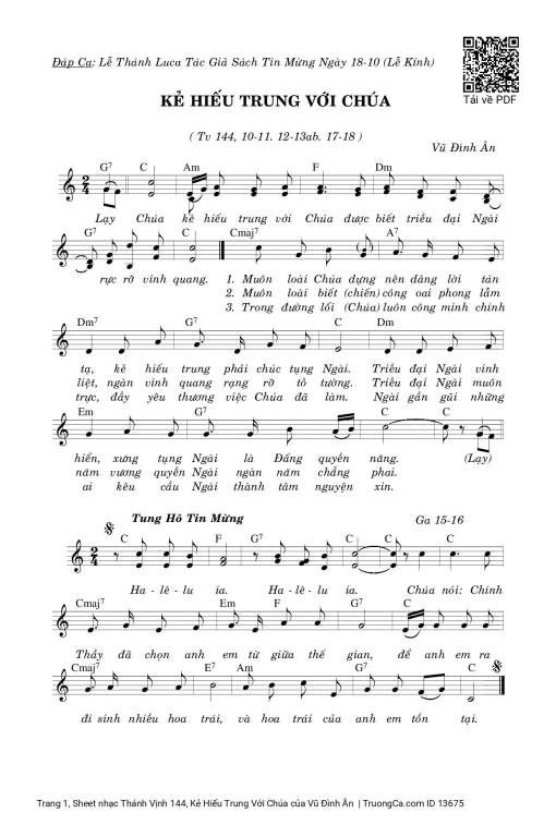 Thánh Vịnh 144, Kẻ Hiếu Trung Với Chúa