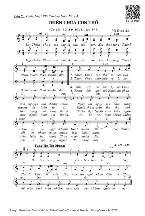 Thánh Vịnh 144, Thiên Chúa Con Thờ