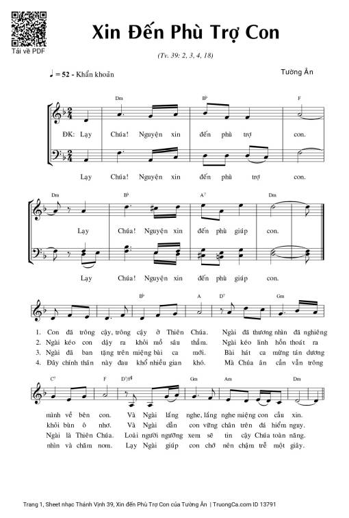 Thánh Vịnh 39, Xin đến Phù Trợ Con