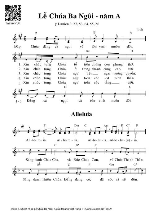 Lễ Chúa Ba Ngôi A