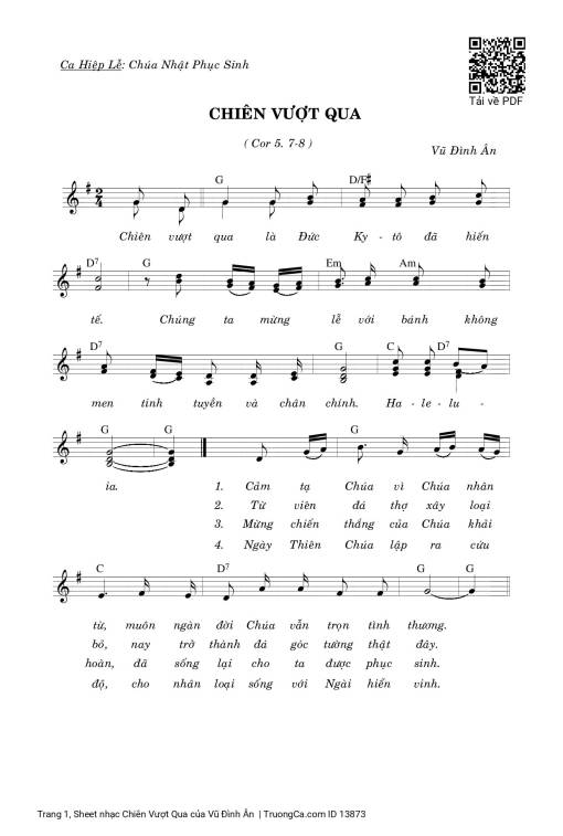 Chiên Vượt Qua - Vũ Đình Ân