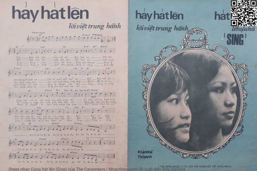 Sheet nhạc PDF bài Cùng hát lên (Sing)