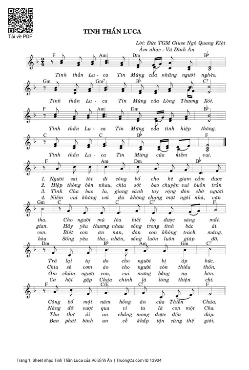 Tinh Thần Luca - Vũ Đình Ân