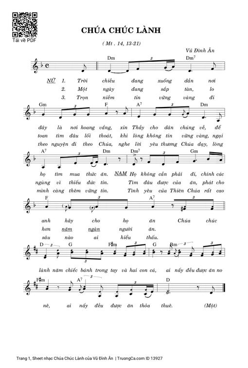 Chúa Chúc Lành - Vũ Đình Ân