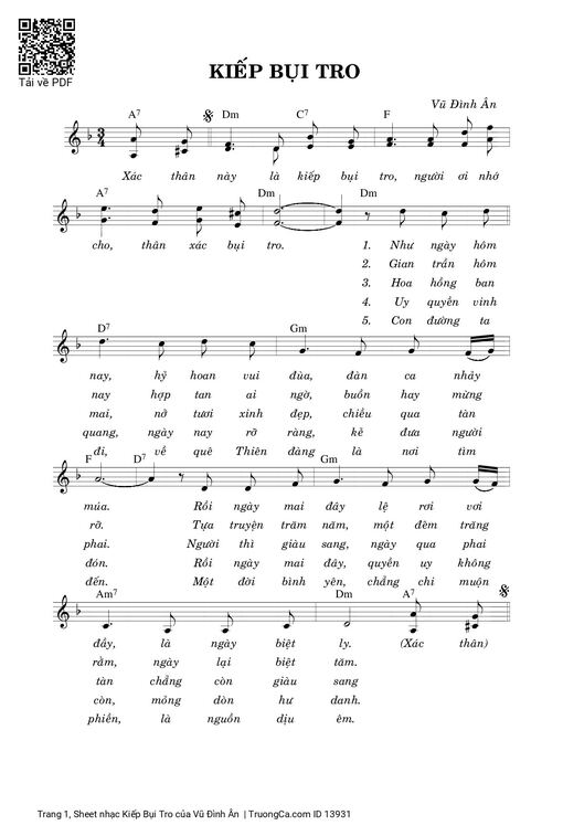 Kiếp Bụi Tro - Vũ Đình Ân