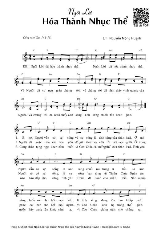 Ngôi Lời Hóa Thành Nhục Thể