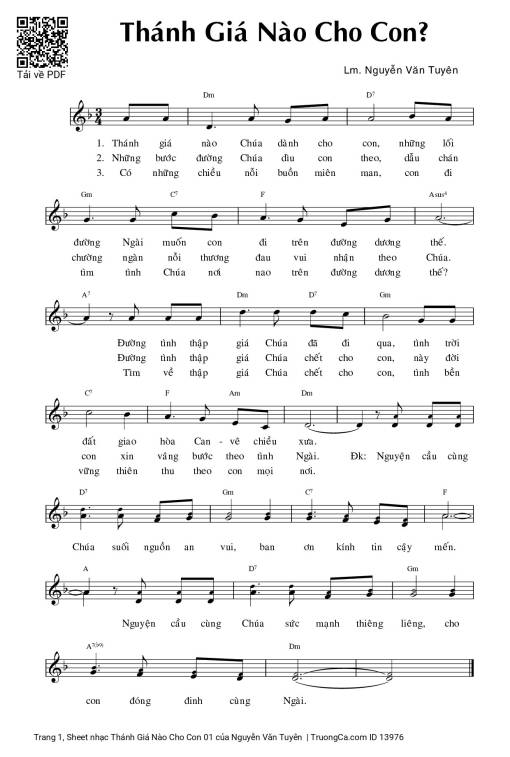 Thánh Giá Nào Cho Con 01