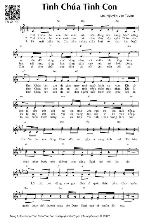 Tình Chúa Tình Con