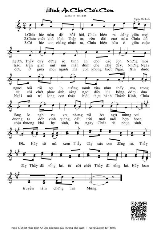 Bình An Cho Các Con