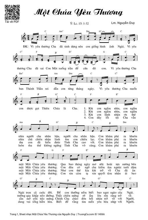 Một Chúa Yêu Thương