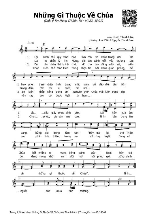 Những Gì Thuộc Về Chúa