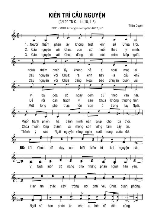 Kiên Trì Cầu Nguyện