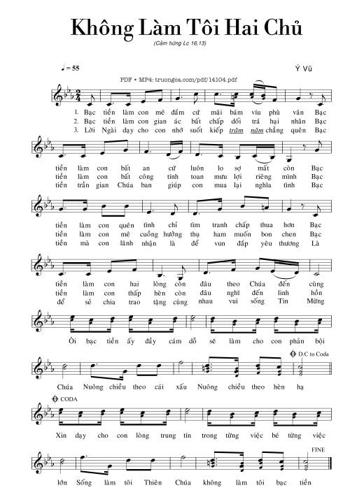 Không Làm Tôi Hai Chủ