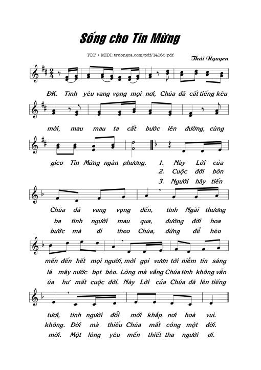 Sống Cho Tin Mừng