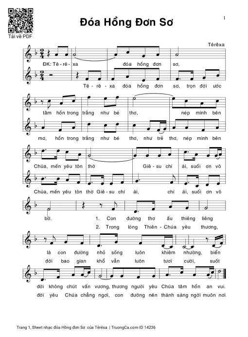 đóa Hồng đơn Sơ 